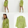 Petite Lime Green Sequin Dress