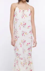 Yellow Floral Slip Maxi Dress