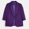 Purple Casual Blazer