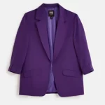 Purple Casual Blazer