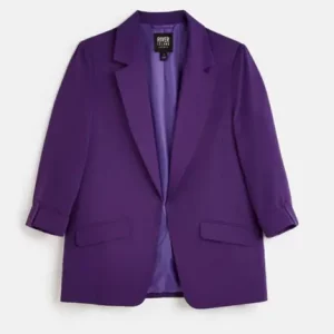 Purple Casual Blazer