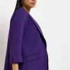 Purple Casual Blazer