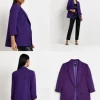 Purple Casual Blazer
