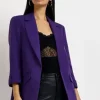 Purple Casual Blazer