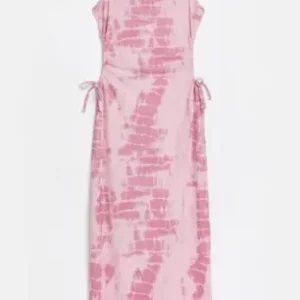 Pink Cut Out Midi Dress