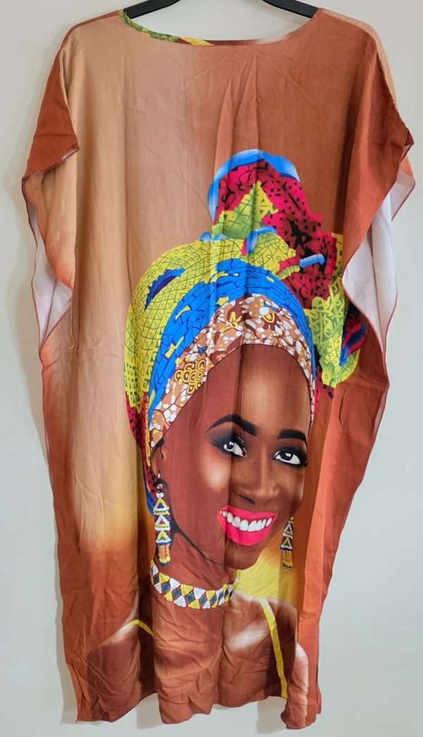 Women vibrant African print short dress