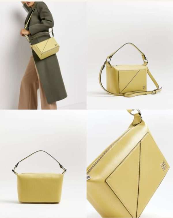 Yellow box cross body bag